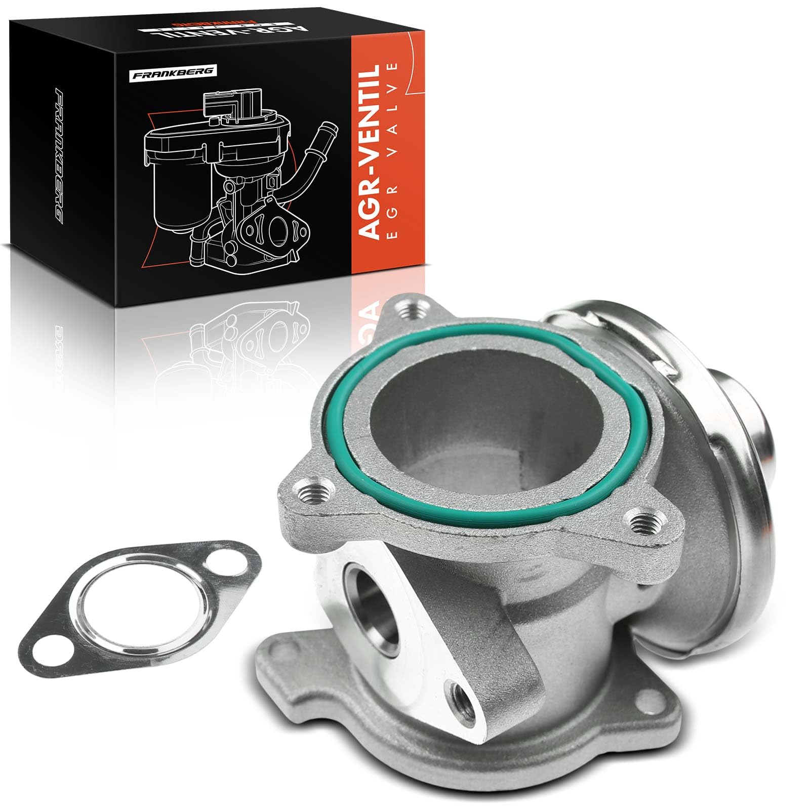 Frankberg Ricircolo dei gas di scarico del radiatore della valvola EGR | 045131501F; Compatibile con: Polo 9A 9N, R.o.o.m.s.t.e.r 5J7, Fabia I Praktik 6Y5, Polo Saloon 9A2 9A4 9A6 9N2