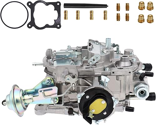 Miniatura 5 de Carburador de 4 barriles para Rochester Quadrajet 1904R 1906R 4MV Carb con estrangulador eléctrico para Chevy 305-350c.i 1980-1989 Motor para