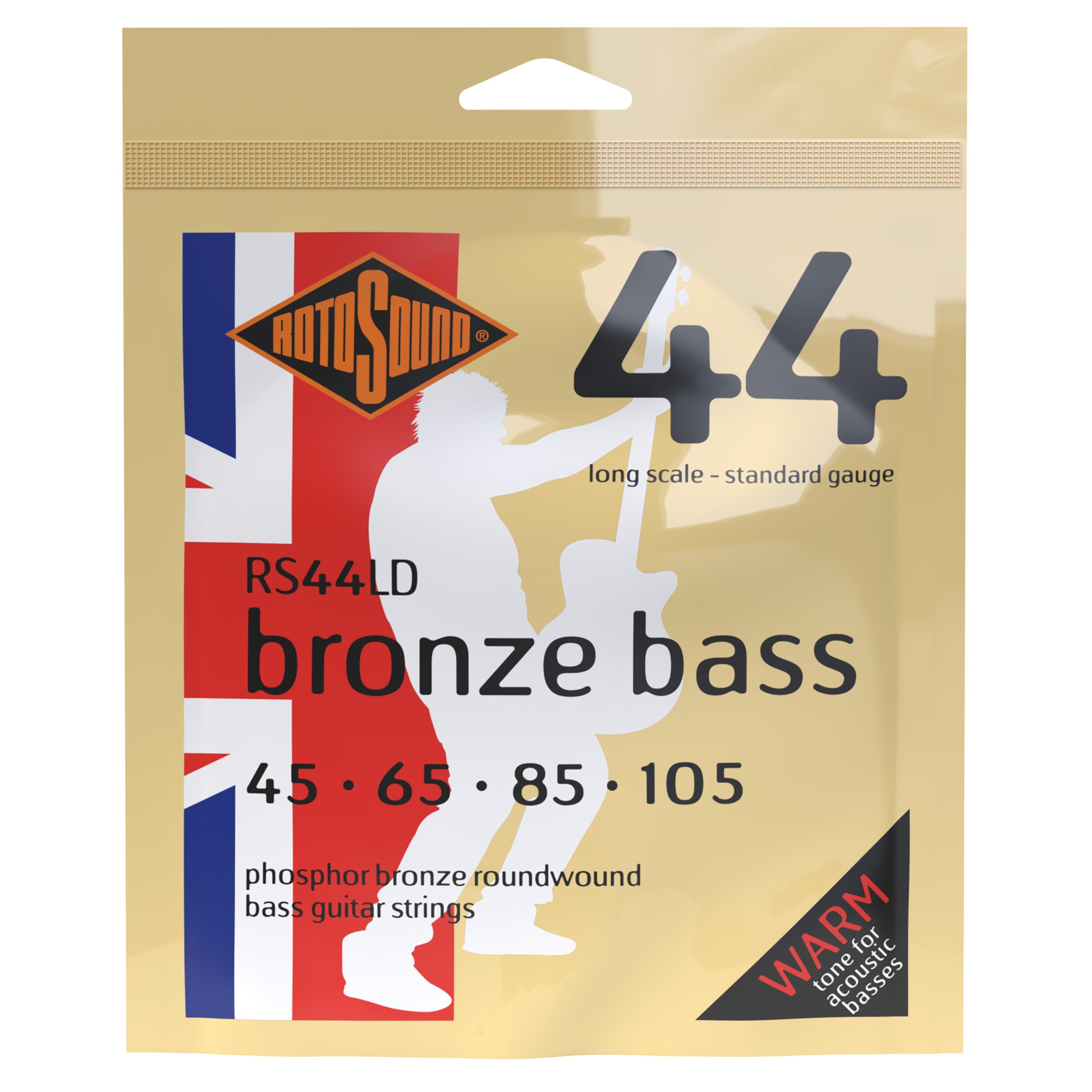 Rotosound Strings for Acoustic Bass/BASS 44 BRONZE 4-str. RS44LD Standard 45-105