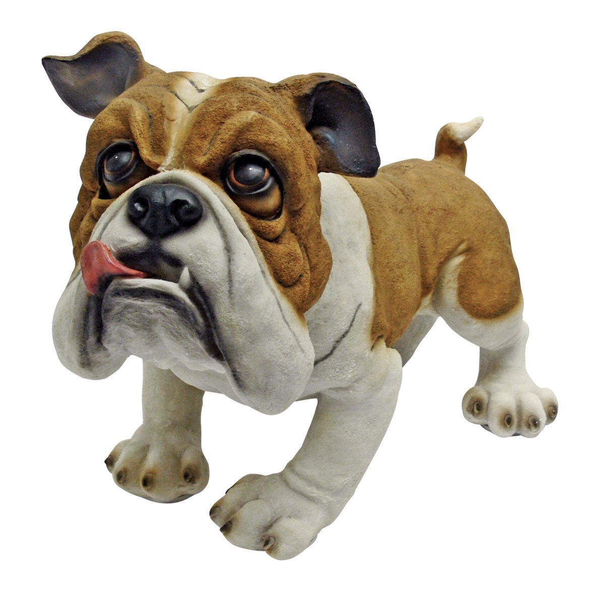 Design Toscano Winston the British Bulldog Statue, Multicolored
