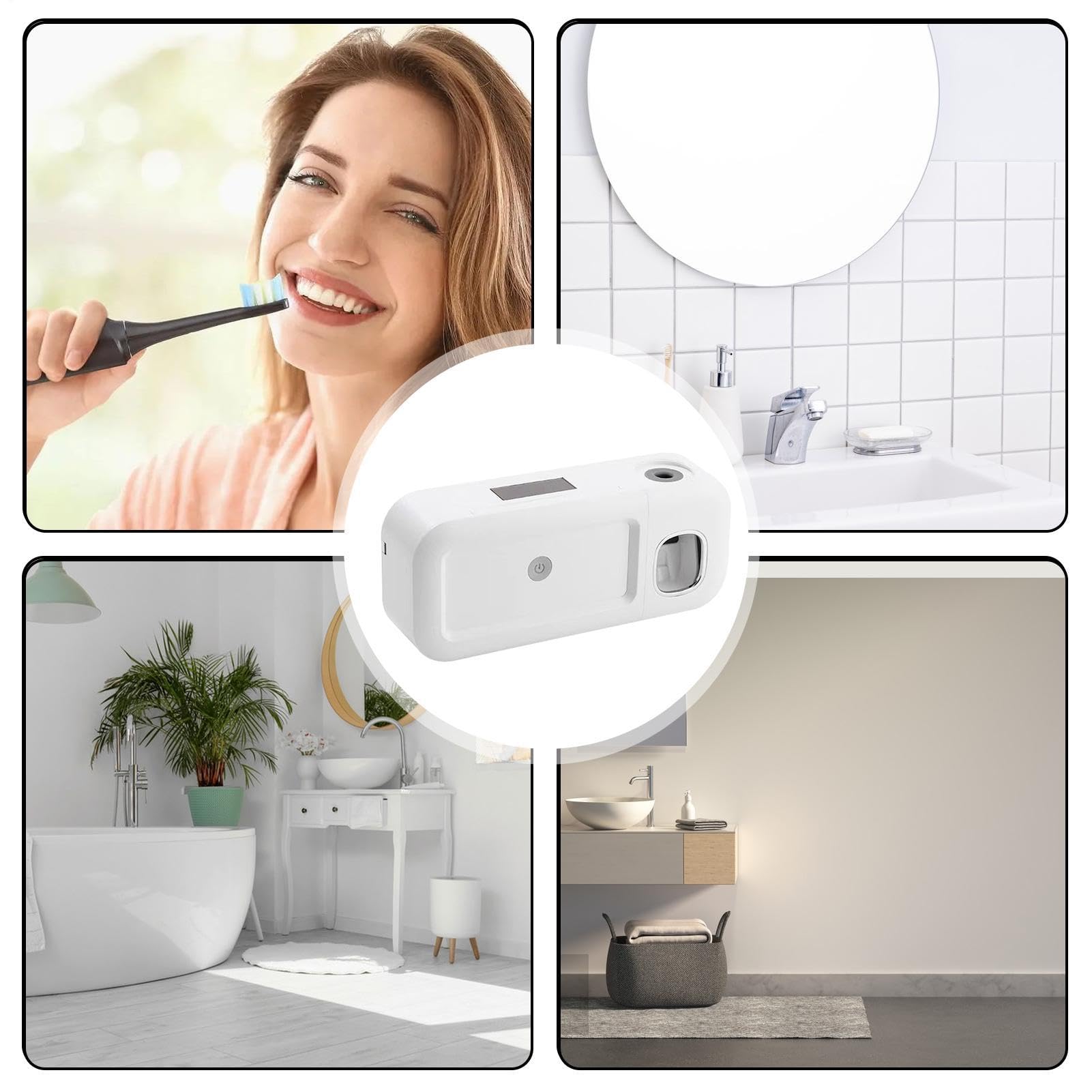 Detergente per spazzolino da denti, sterilizzatore per spazzolino da denti | montaggio a parete, sterilizzatore magnetico per spazzolino da denti intelligente