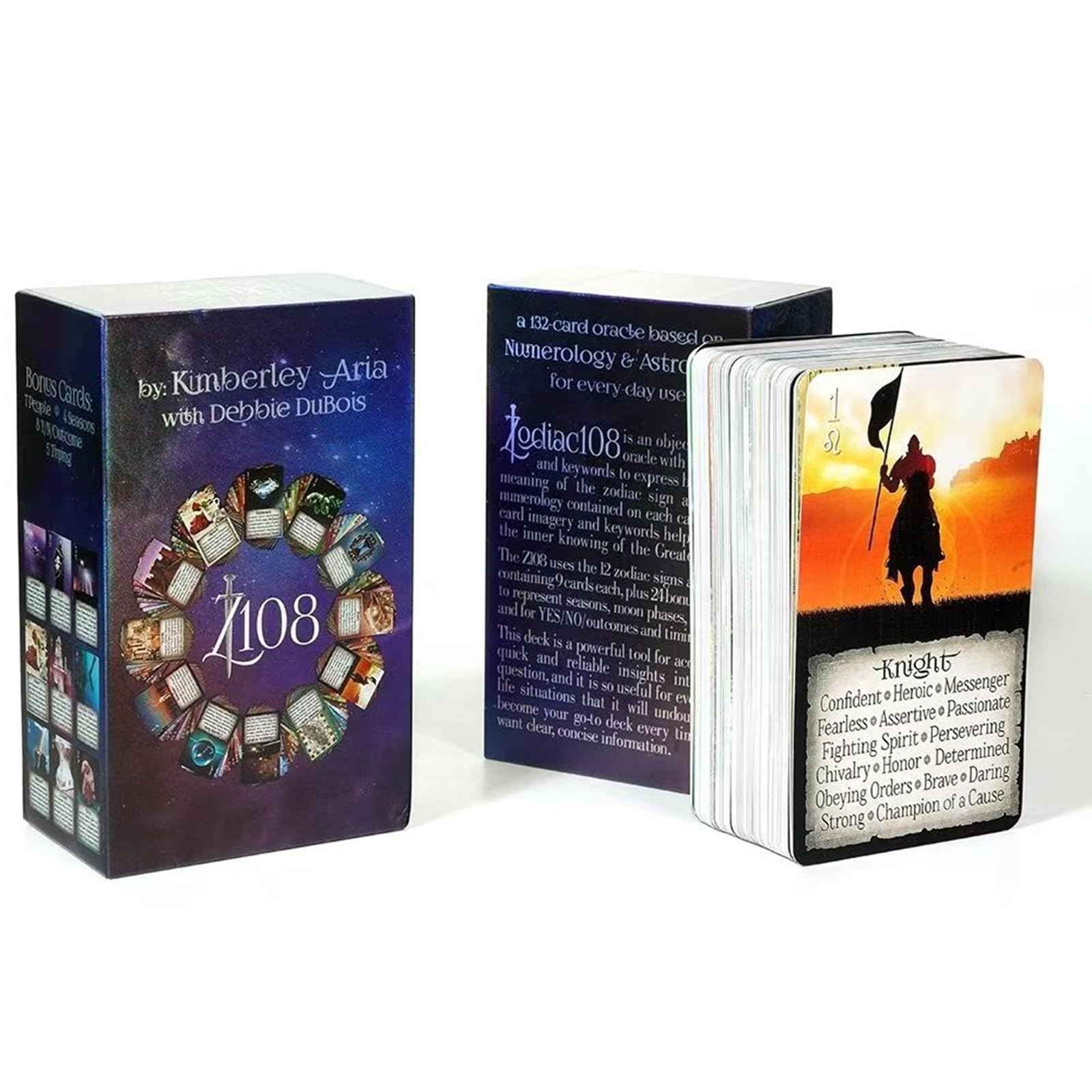 Yedaoiu The iN2IT Zodiac 108 Tarot Cards Deck With Guide Book For Telling Game