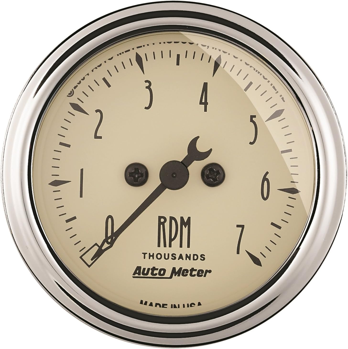 Auto Meter 1897 Antique Beige Electric Tachometer