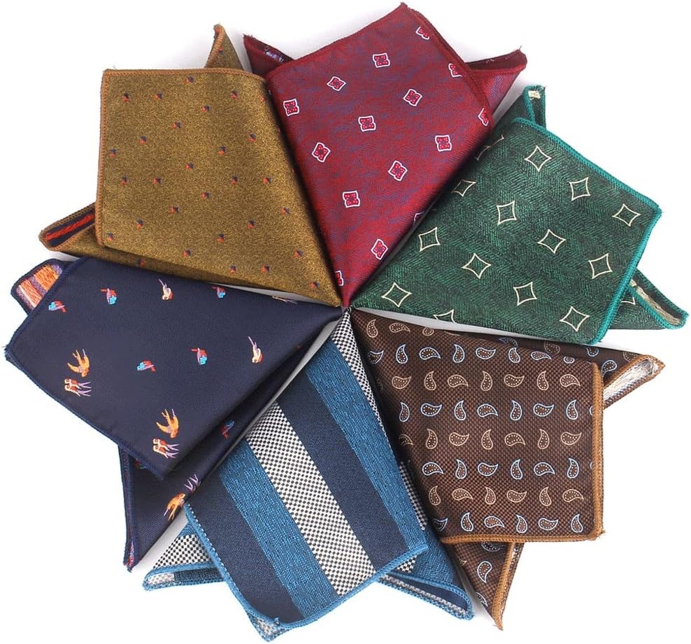 Striped Men's Pocket Towel Suit Handkerchief Pocket Towel Formal Pocket Chest Handkerchief