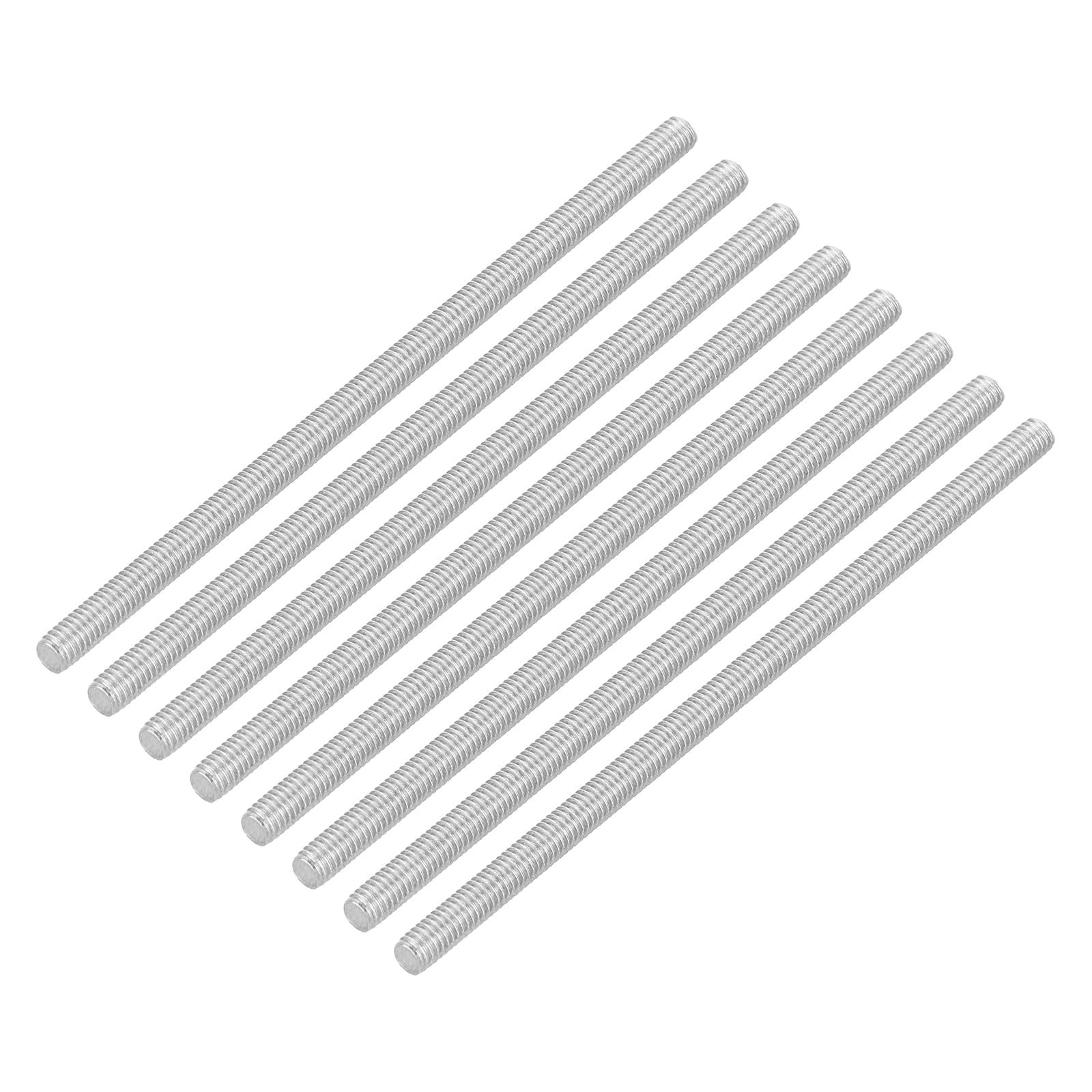 QUARKZMAN 16 Stück Gewindestangen, M3 x 65mm, 304 Edelstahl, Gewindestab mit metrischem Vollgewinde, M3-0,5 Gewindesteigung für Möbel- und Maschinenmontage
