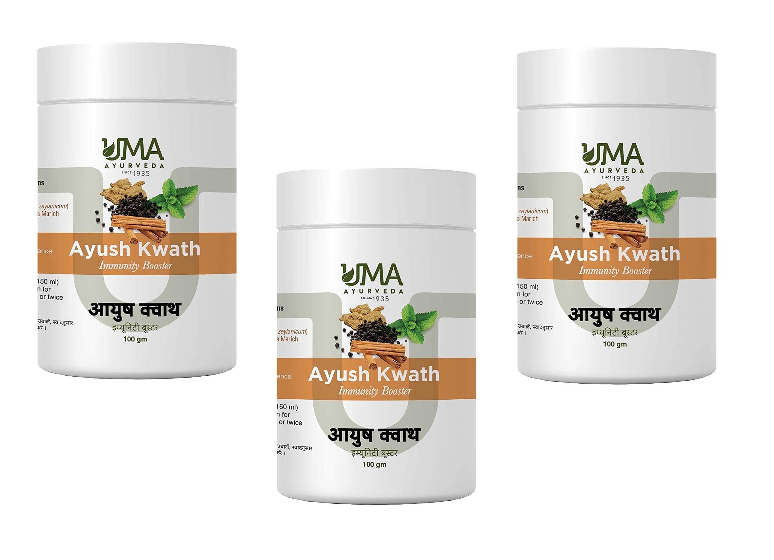 Uma Ayurveda Ayush Kwath Kadha For Immunity Booster Powder Digestion Common Cold Jwara Respiratory Care Pack of 3 (300 Grm) (B08JPY3DHQ) Amazon Price History, Amazon Price Tracker