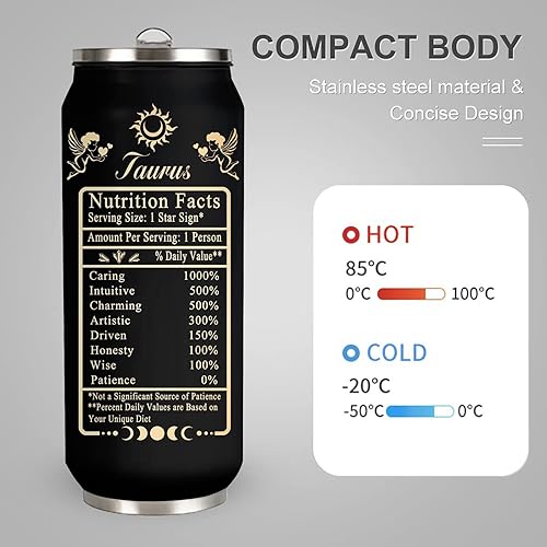 Miniatura 5 de JAWCKGO Taurus Constellation - Vaso de café aislado para hombre y mujer, taza de viaje, taza de sublimación, vaso de regalo para automóvil