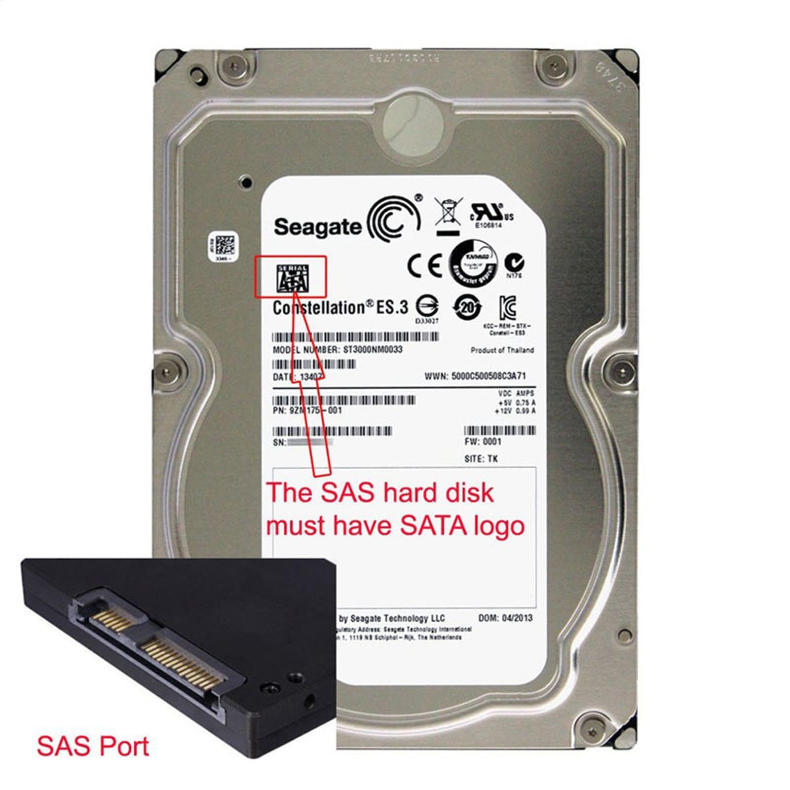 Cavo A Satà - Adattatore -Satà SFF-8482, Cavo Convertitore Dati Affidabile, Supporta, Strumento Di Integrazione Di Archiviazione Efficiente Per Dischi Rigidi, Aggiornamento Adattatore