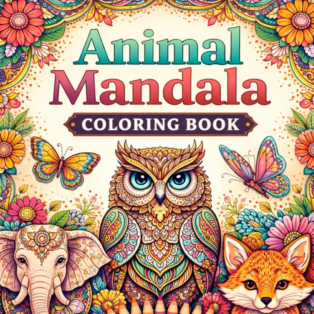 Animal Kingdom: Adult Coloring Book For Mind Clarity: Relax and Unwind with the Beauty of Everything Beyond the Busy Life