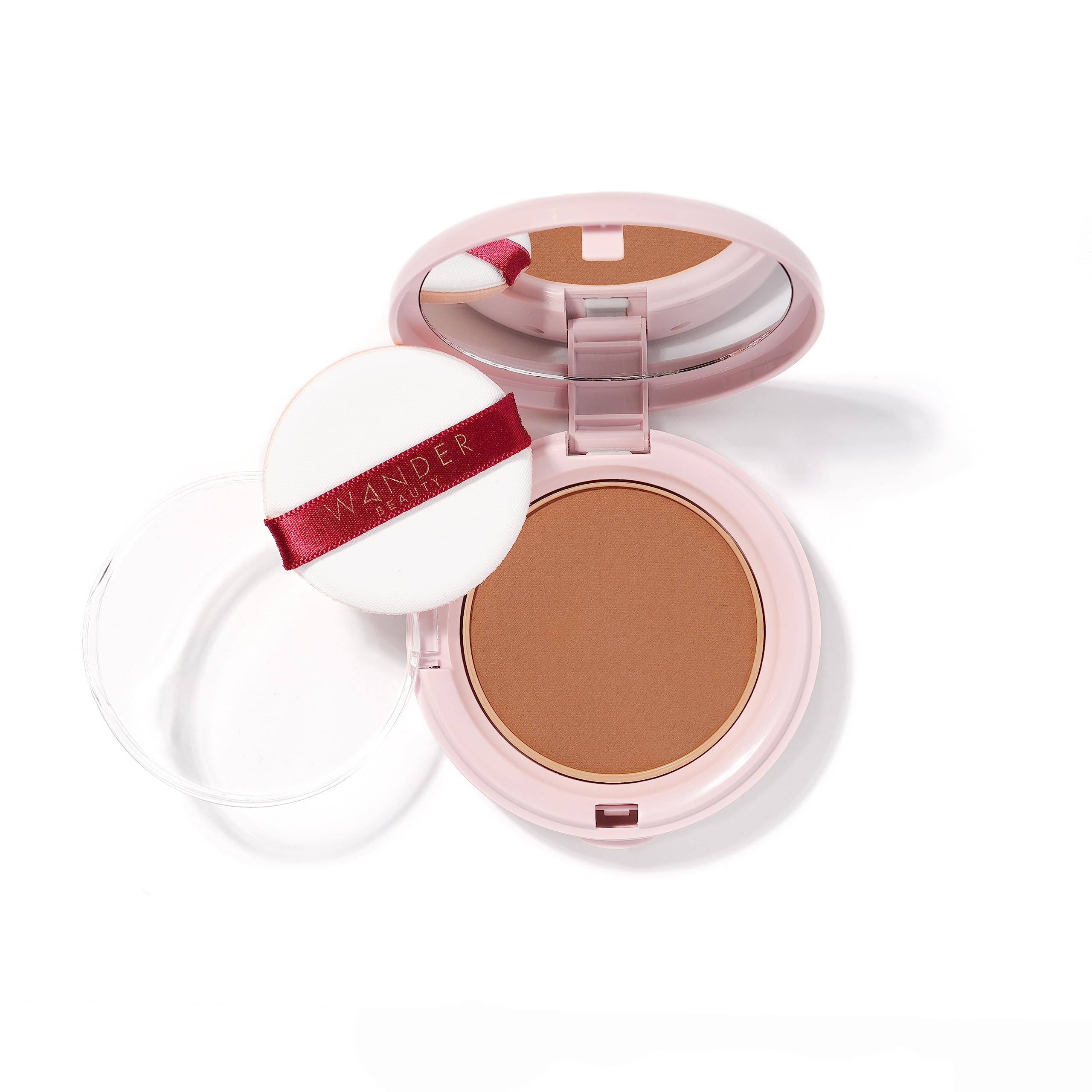 Wander Beauty Wanderlust Powder Foundation - Deep - Blurs and Evens Skin Tone - Perfects and Hydrates With Hyaluronic Acid, Aloe, Honeysuckle, &