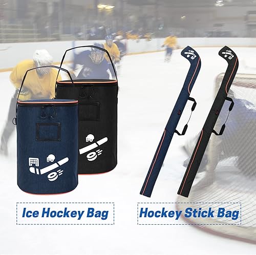 Miniatura 7 de VISEMAN Bolsa de palo de hockey, bolsa de palo de hockey sobre campo, bolsa de equipo de hockey, accesorios de palo de hockey al aire libre