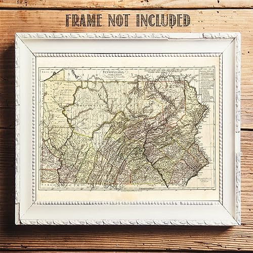 Miniatura 5 de 1797 Pennsylvania Map - 11x14 Unframed Art Print - Perfect Wall Decor in This Highly Detailed Restored Reproduction Under $15