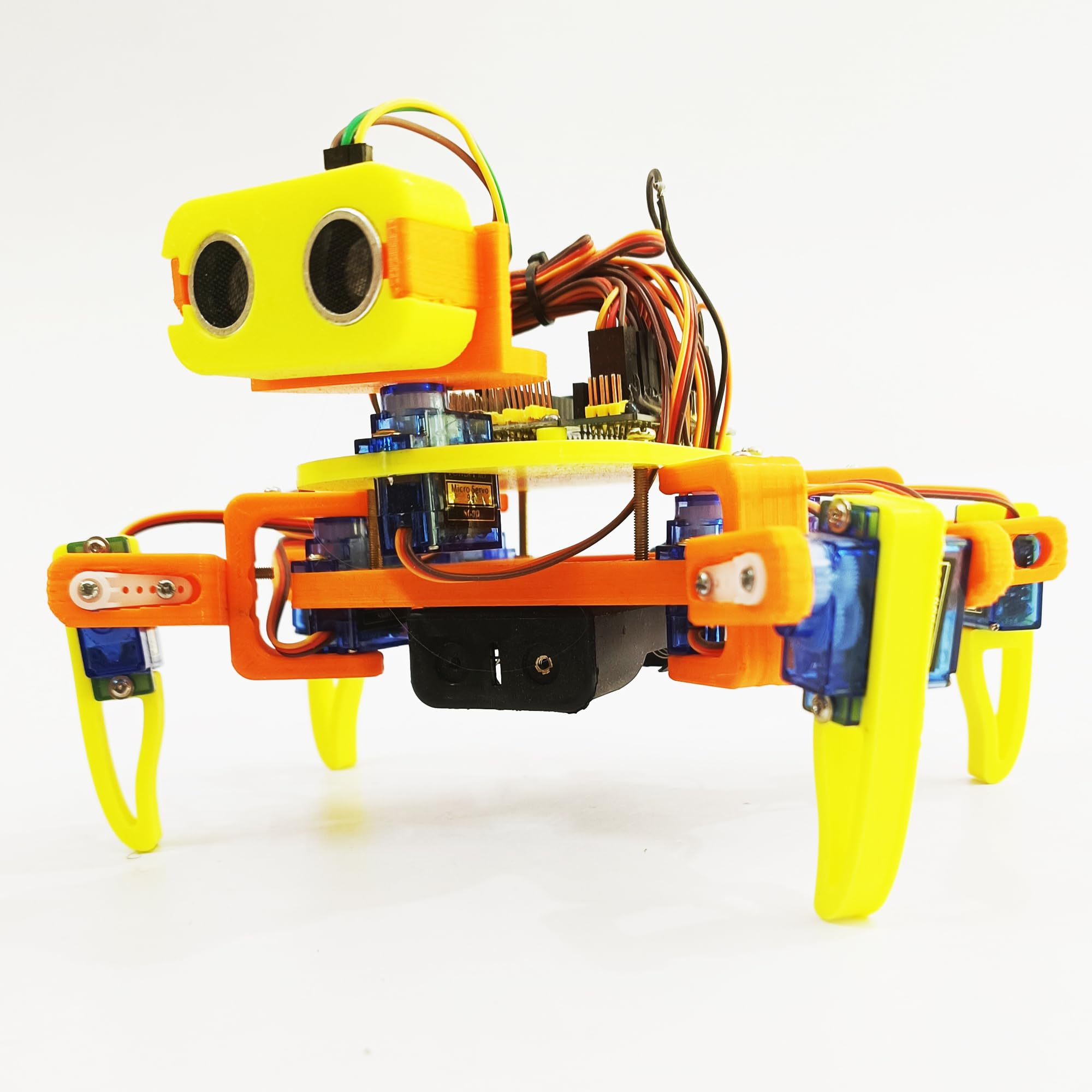 Techno-Tirupati ; Building Dreams Techno-Tirupati 4-Legged Walking Robot; Quadruped Spider (3D Printed Parts with Screws only)-image-35