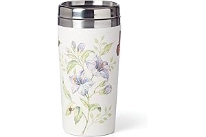 Lenox Butterfly Garden Bamboo Travel Mug, 1.25 oz.