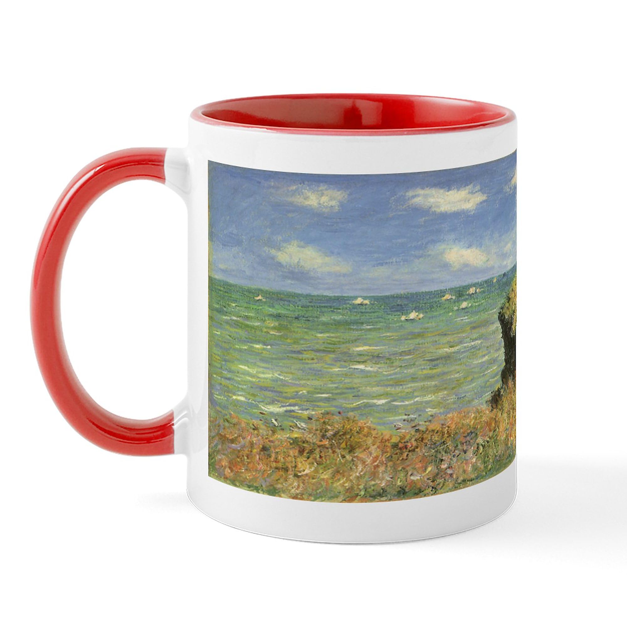 CafePress Claude Monet, Cliff Walk At Pourville Mug 11 oz (325 ml) Ceramic Coffee Mug