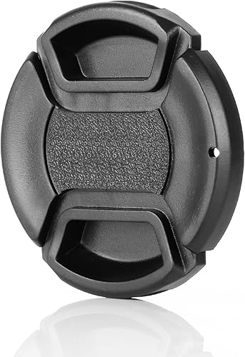 Miniatura 3 de ChromLives Tapa de lente de 2.047 in para cámara con tapa de lente y agujero para correa compatible con cámaras DSLR Nikon Sony, Canon y otras