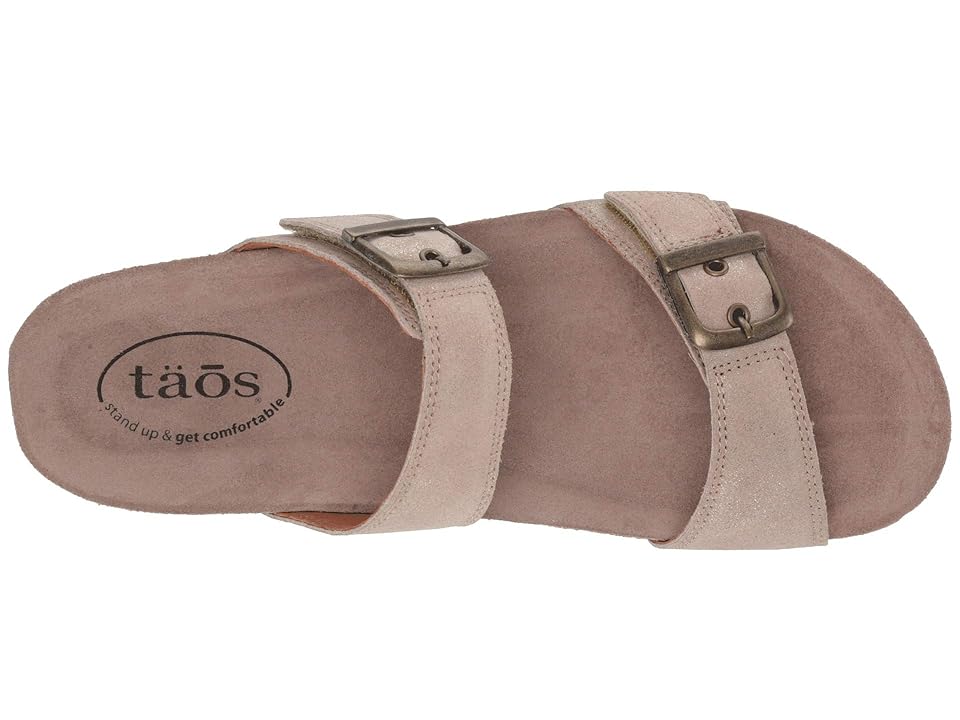 

Taos Footwear Maximo (Stone Metallic Leather) Women's Sandals, Gray