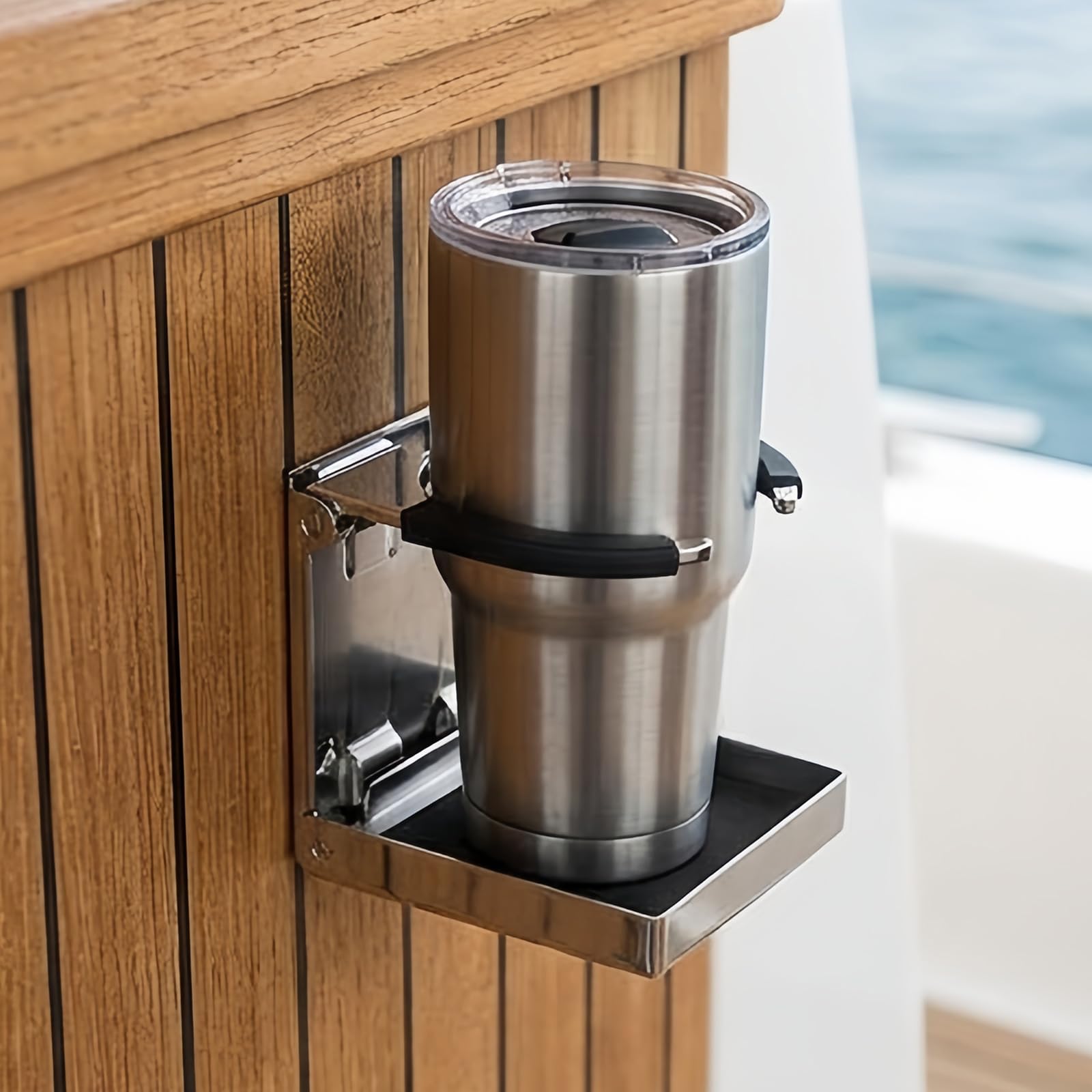 Marine Wandbecherhalter für Yachtkabine, Retractablebig1