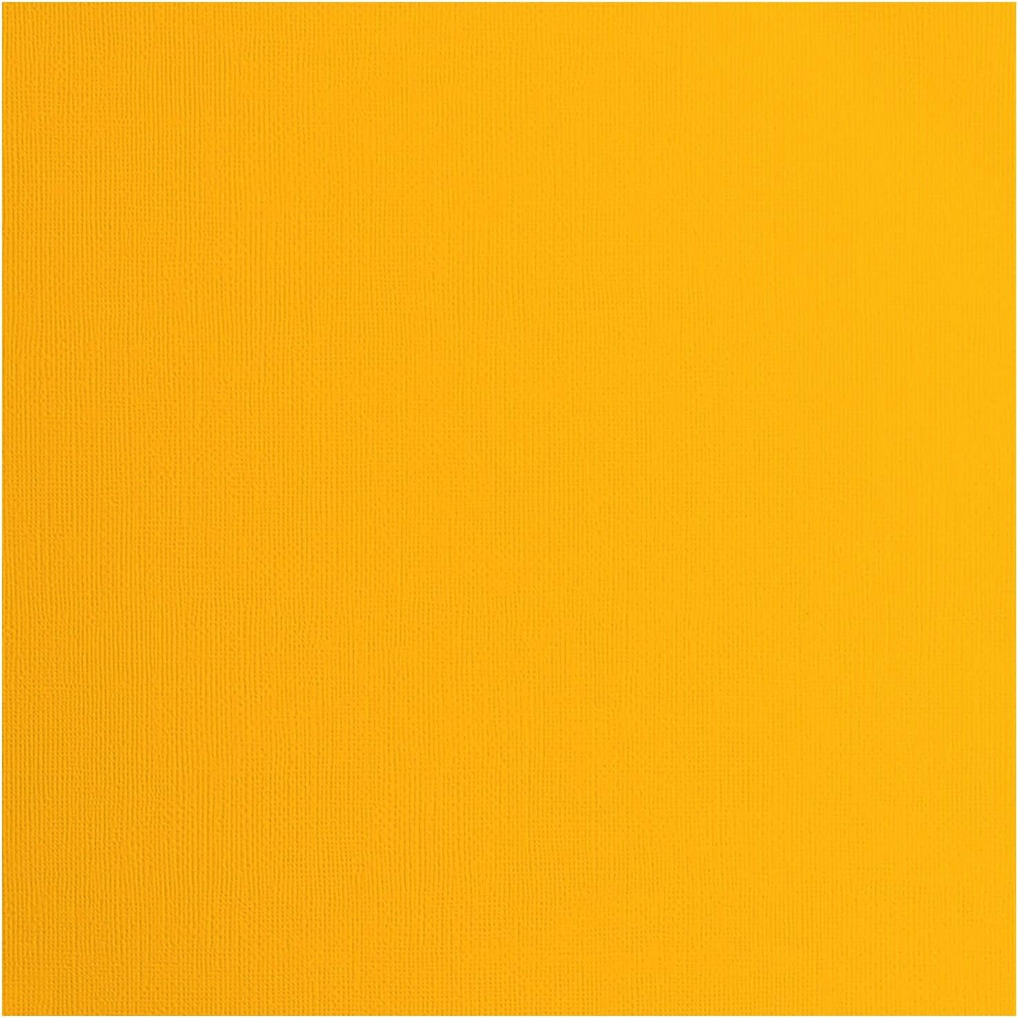 Vaessen-Creative Florence Textured Cardstock, Orange Saffron, 216 Grams, 12x12 inches, 20 Sheets, for Scrapbooking, Card Making, Die Cutting and Other Paper Crafts, 30.5x30.5cm
