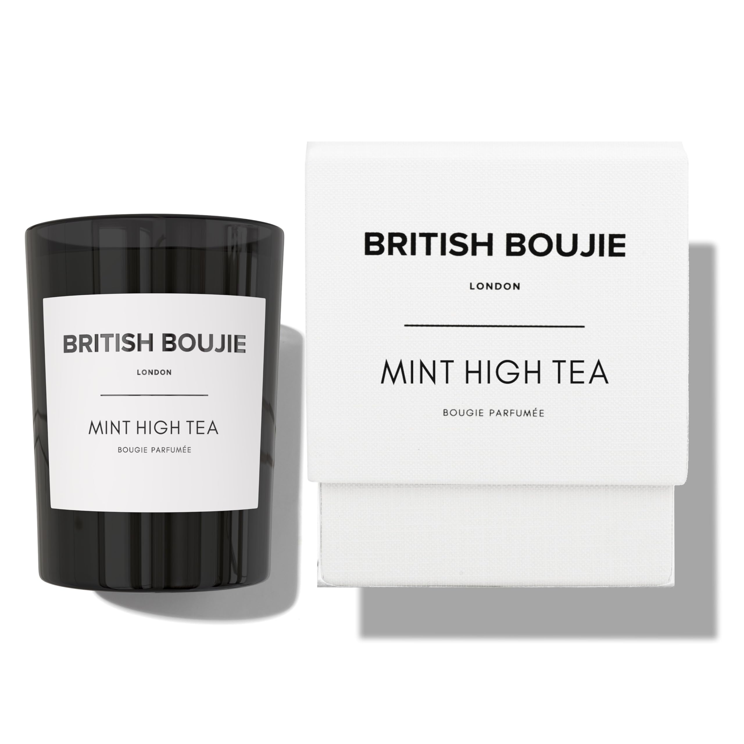 Mint High Tea - Vela perfumada prémium en caja, aroma de especias de lujo vainilla y menta, fragancia altamente perfumada con largo tiempo de combustión, grande de 10 onzas, cera natural de 280 g,