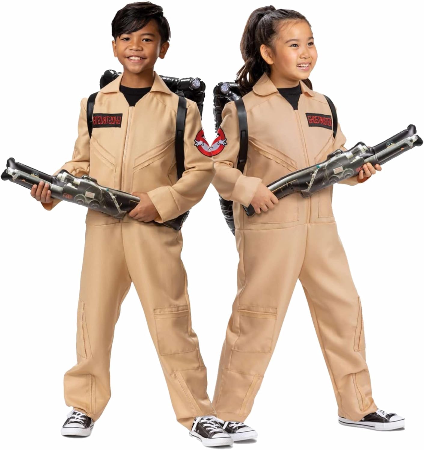 Disguise Ghostbusters Costume for Kids, Official Ghostbusters Classic Jumpsuit with Proton Pack Accessory, Child Size Small (4-6)