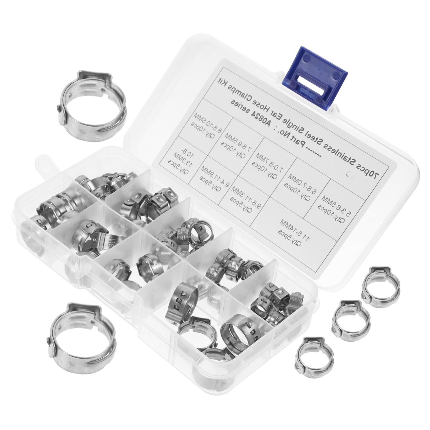 Fixation tuyaux Pex sans fuite avec le kit KOMBIUDA de 70 colliers de serrage en acier inoxydable
