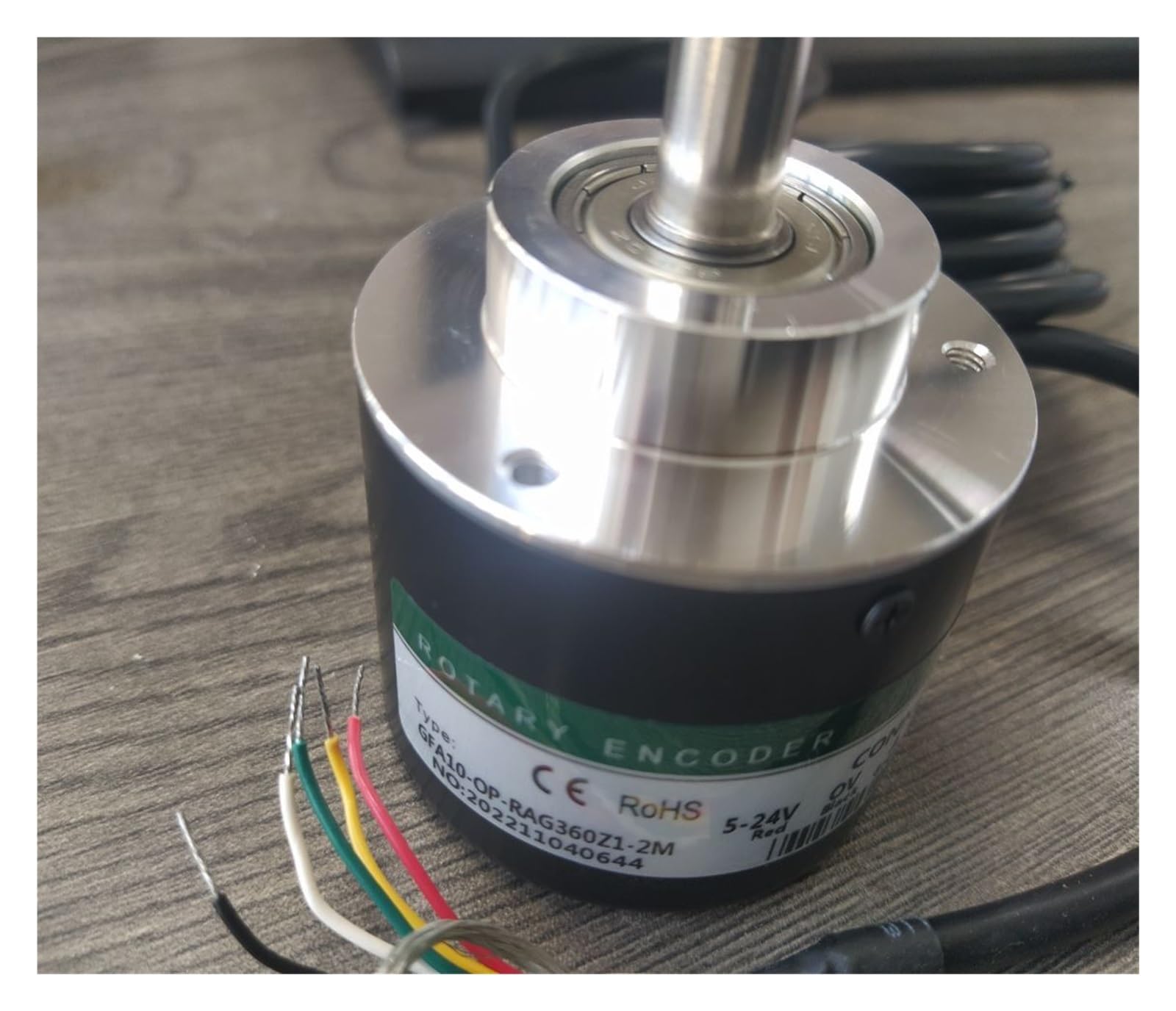 Encoder Rotatorio, Codificador Incremental Fotoeléctrico 5810 Diámetro Exterior 58 Mm Diámetro Del Eje 10 Mm 100-2500 Pulso(2000PPR)