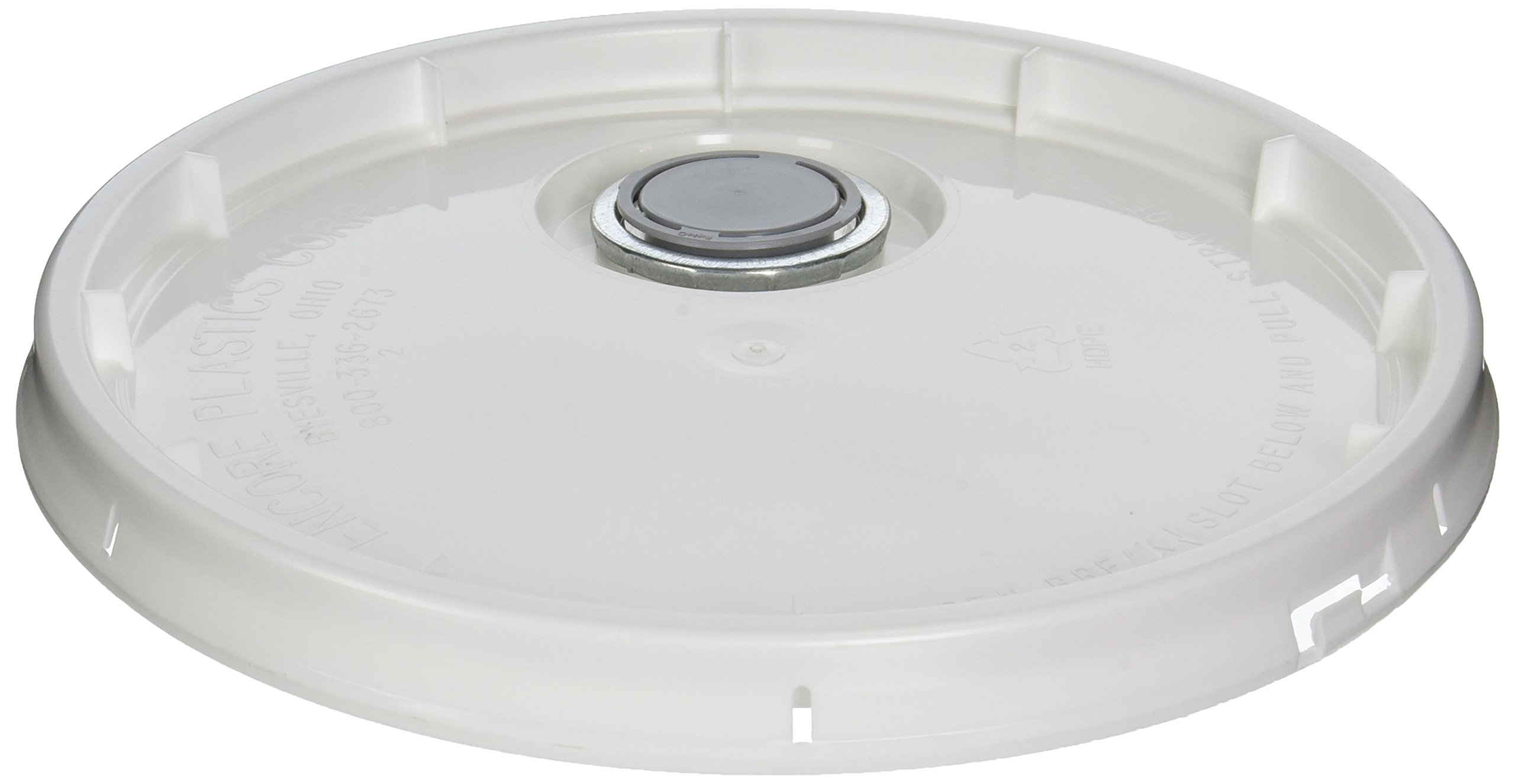 ENCORE PLASTICS 153687 Tear-Strip Paint Pail Lid with Senior Rieke Spout, for Use with 5 Gal Tub