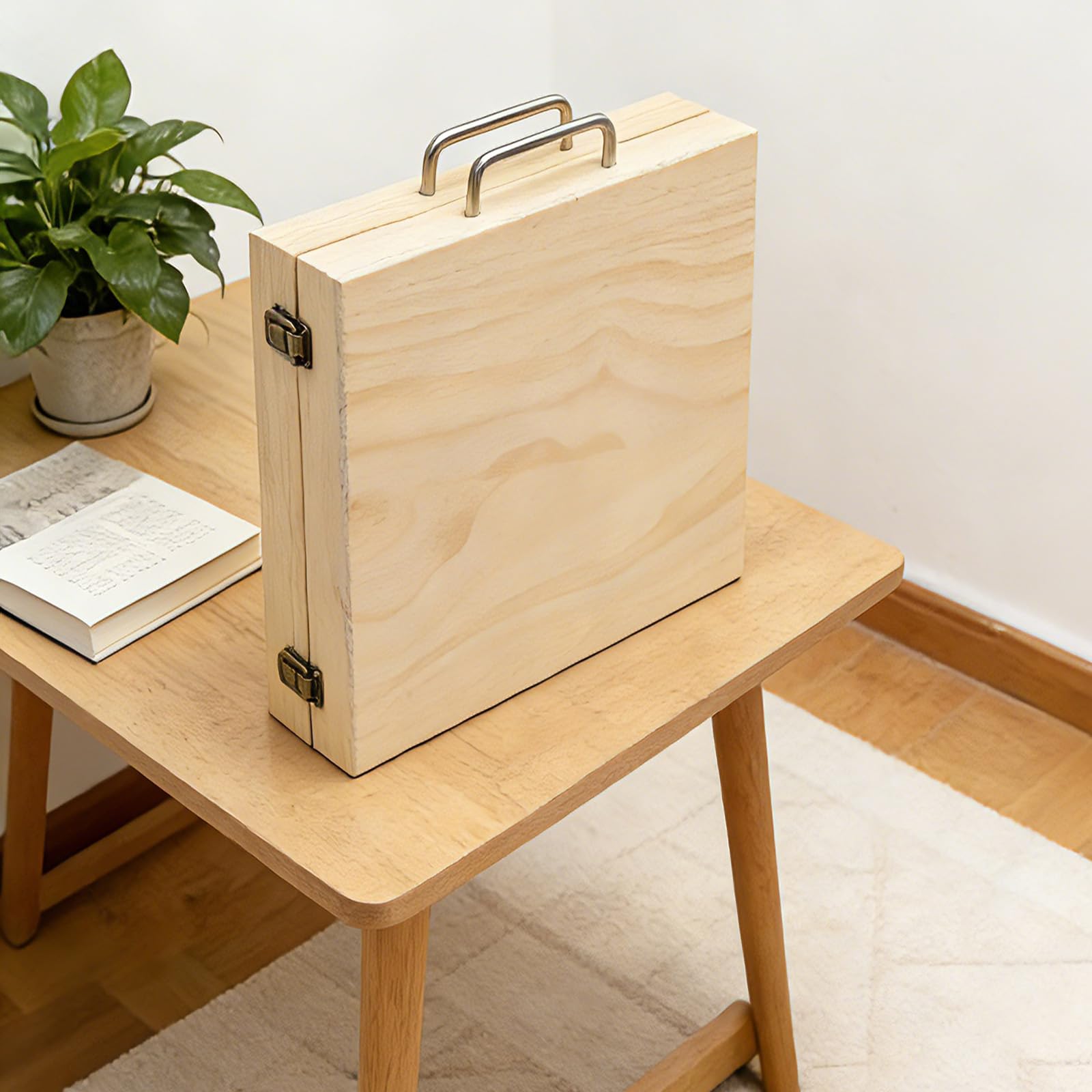 64 Löcher Ätherische Öle Aufbewahrung Holzbox Aromatherapie