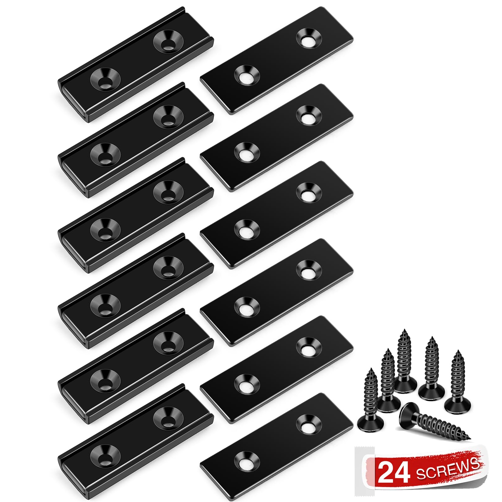 LOVIMAG Neodymium Strong Bar Magnets with Screws Holes 6Pack, 80lbs — Amazon image 8