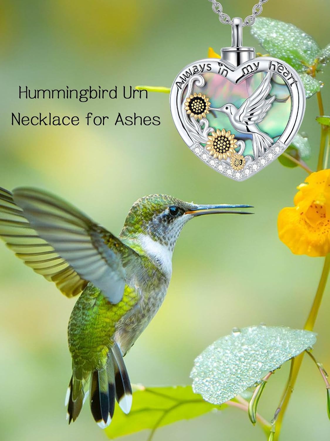 TOUPOP Heart Urn Necklaces for Ashes 925 Sterling Silver Cremation Jewelry for Ashes Memorial Keepsake Jewelry with Funnel Filler for Women - Image 5