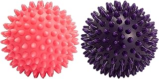Trigger Point Therapy Spiky Massage Balls Set, Hard Spiky Balls Massager Roller Spike Ball for Foot Massage & Myofascial Release & Pain Relief