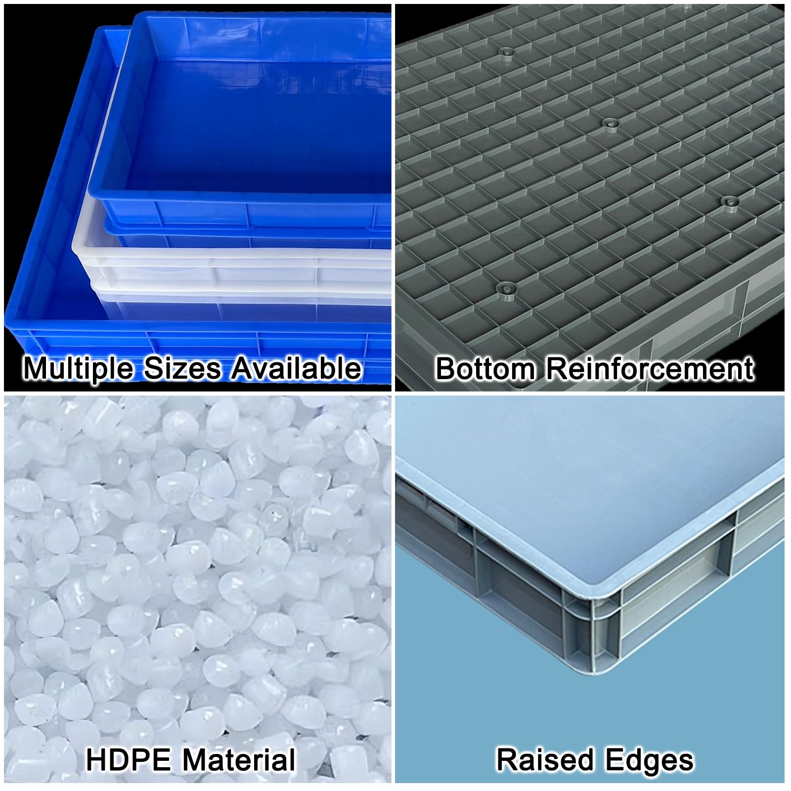 Bac de récupération d'huile pour Plantes, bac égouttoir Polyvalent en Plastique, Moulage Monobloc empilable pour Une Utilisation intérieure et extérieure.