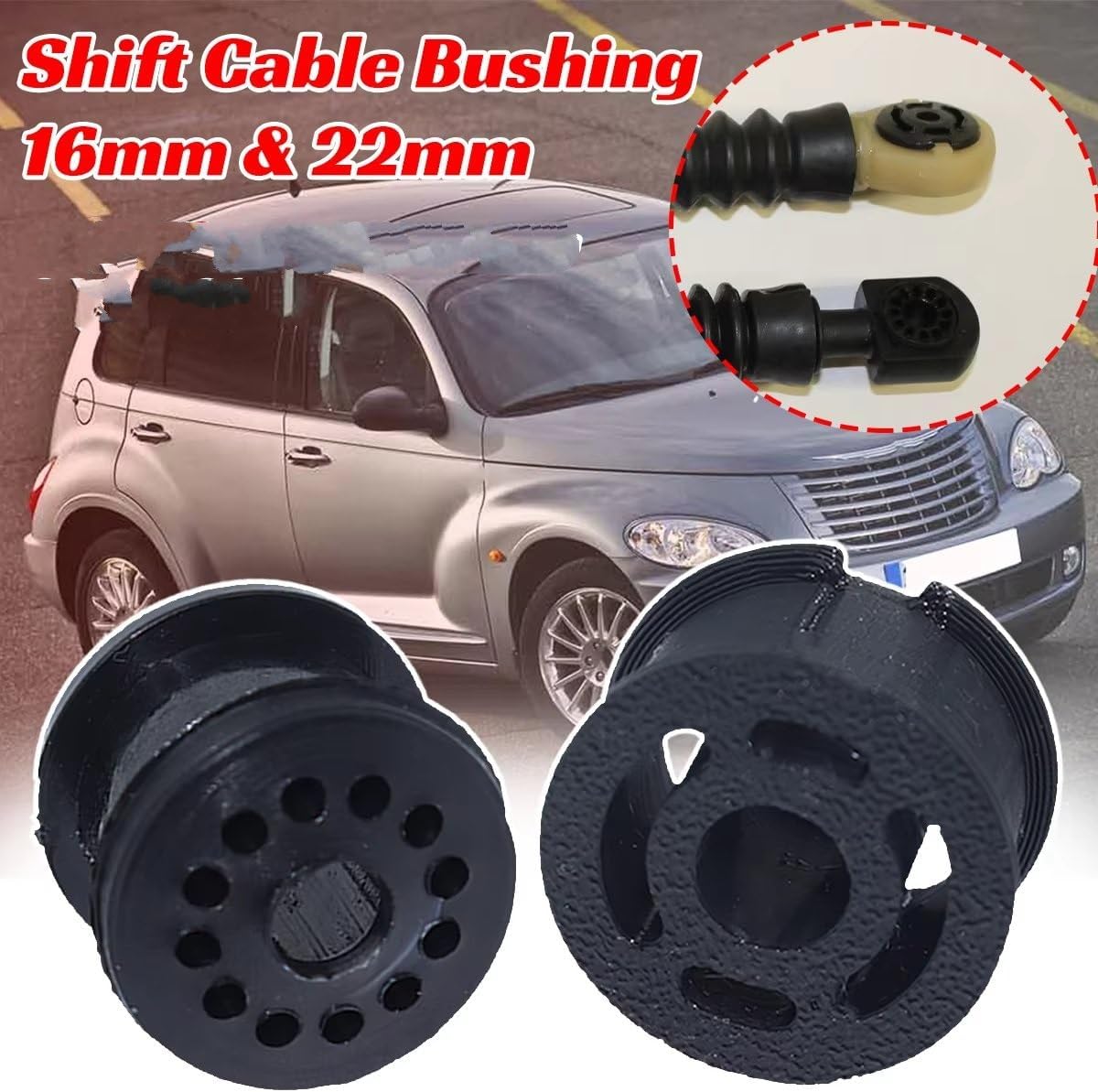 Transmission Cable Compatible With Chrysler For PT For Cruiser 2000-2010 Shift Cable Bushing Kit MT Gear Selector Linkage Repair Grommet