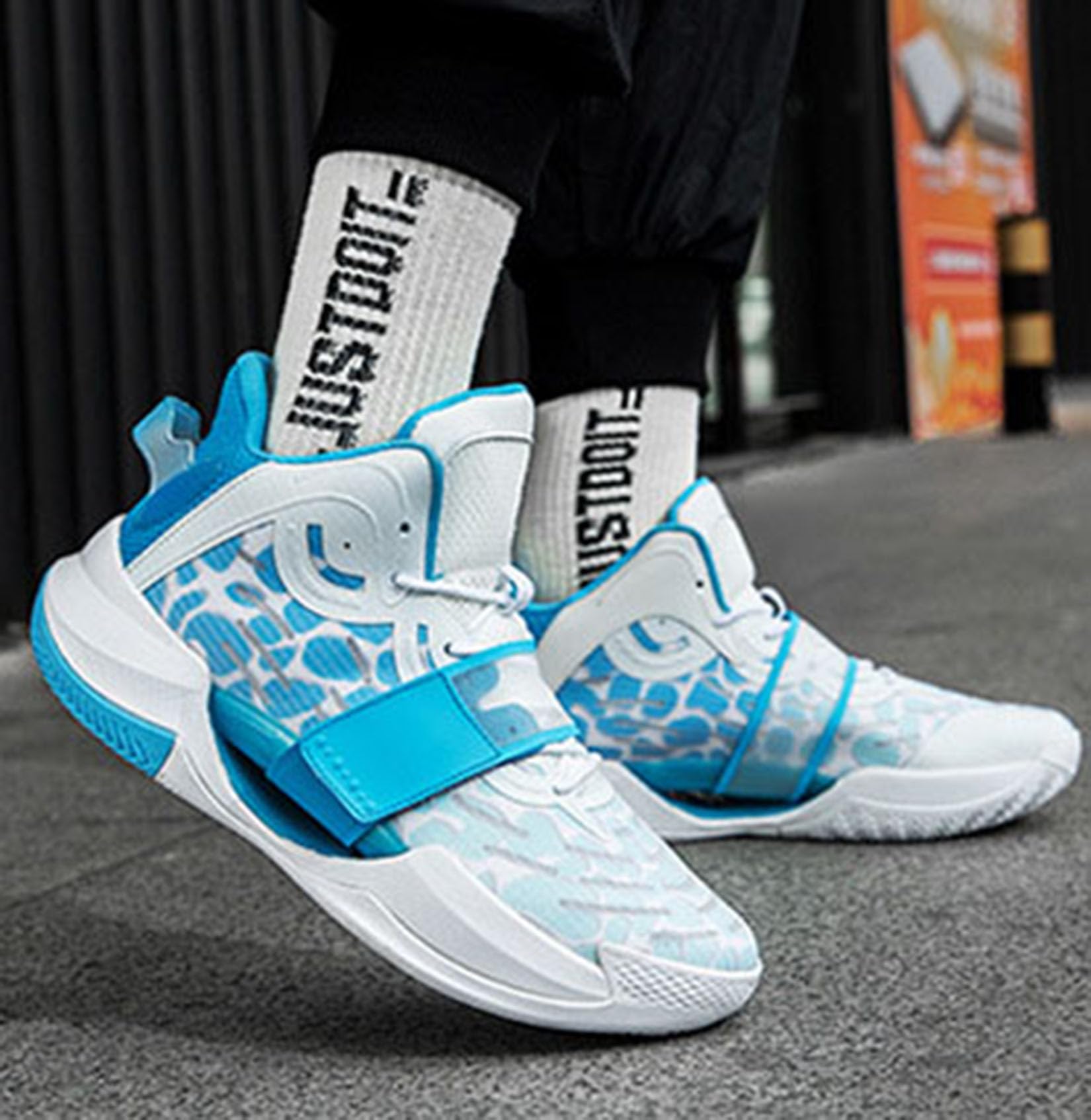 Zewnętrzne Buty Do Koszykówki Męskie Lekkie Miękkie Buty Do Koszykówki(41 EU, Q3)