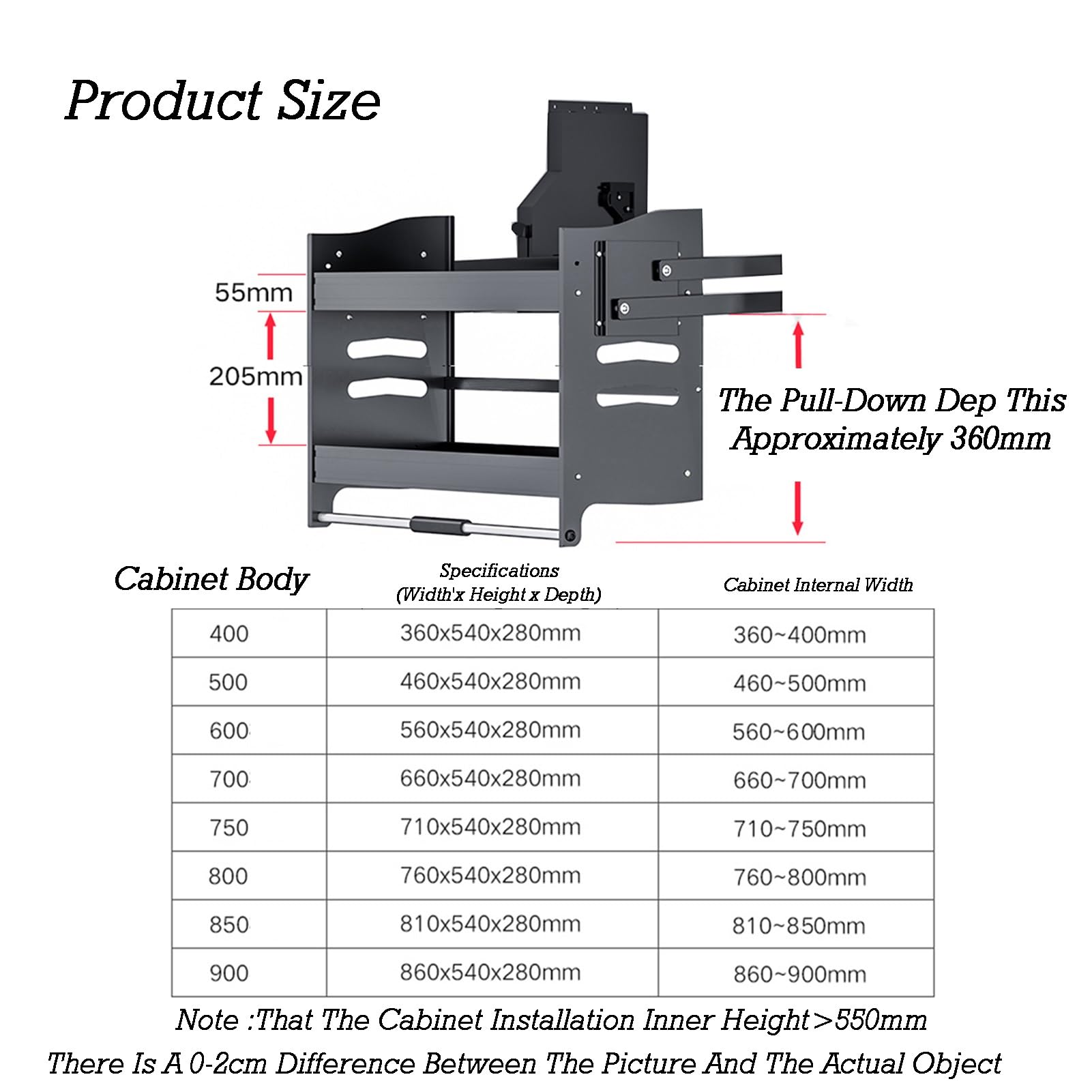 Cesta Elevadora, Estante Desplegable, Estante For Platos Resistente | Cierre suave hidráulico con retorno automático, estante ajustable for gabinete de pared(Cabinet-900mm)