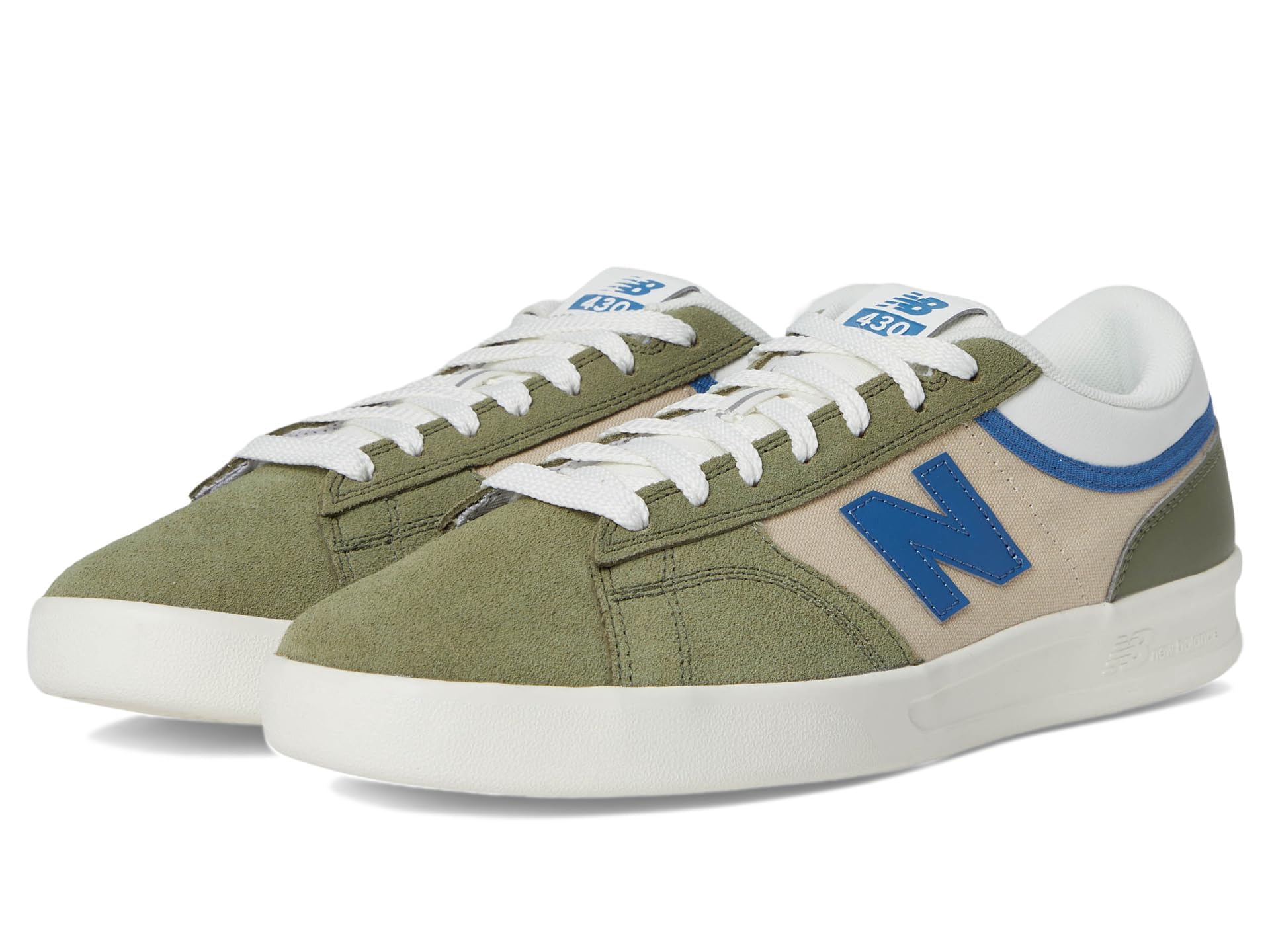 New Balance Unisex 430 Skate Shoe, Olive, 10.5 US Men