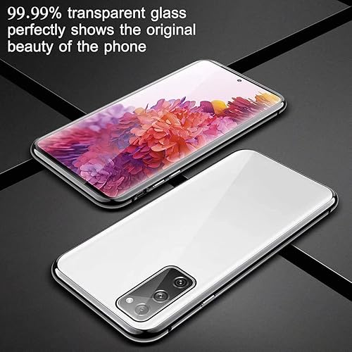 Miniatura 7 de Funda magnética para Huawei Mate 20 Pro, protección completa de 360, parachoques de metal con parte delantera y trasera, cubierta abatible de vidrio