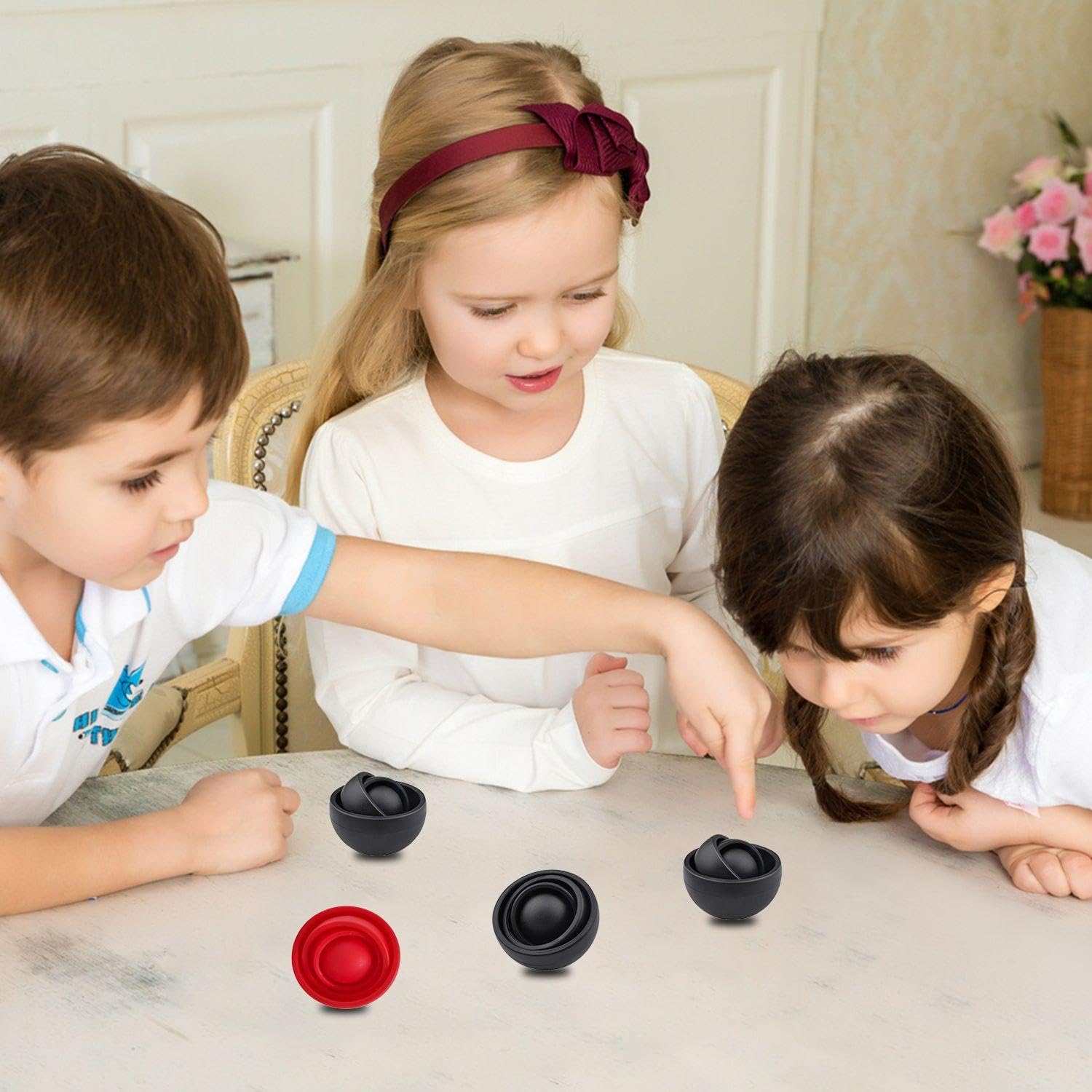2 Flip Stress Relief Balls, Fidget Toys for Adults Stress Relief Toys for Adults Table Toys, Fidget Balls, Stress Relief Balls - Image 4