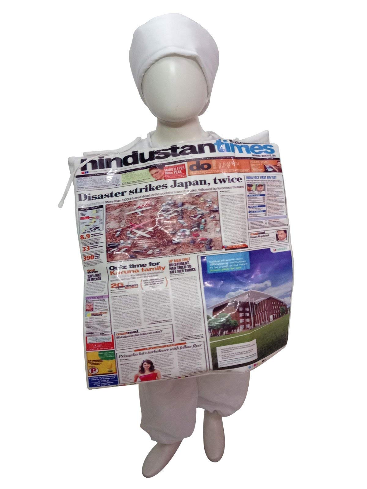 BookMyCostume Daily Newspaper Knowledge Education Literacy Kids Fancy Dress Costume 3-4 years (B08KT9JVHG) Amazon Price History, Amazon Price Tracker