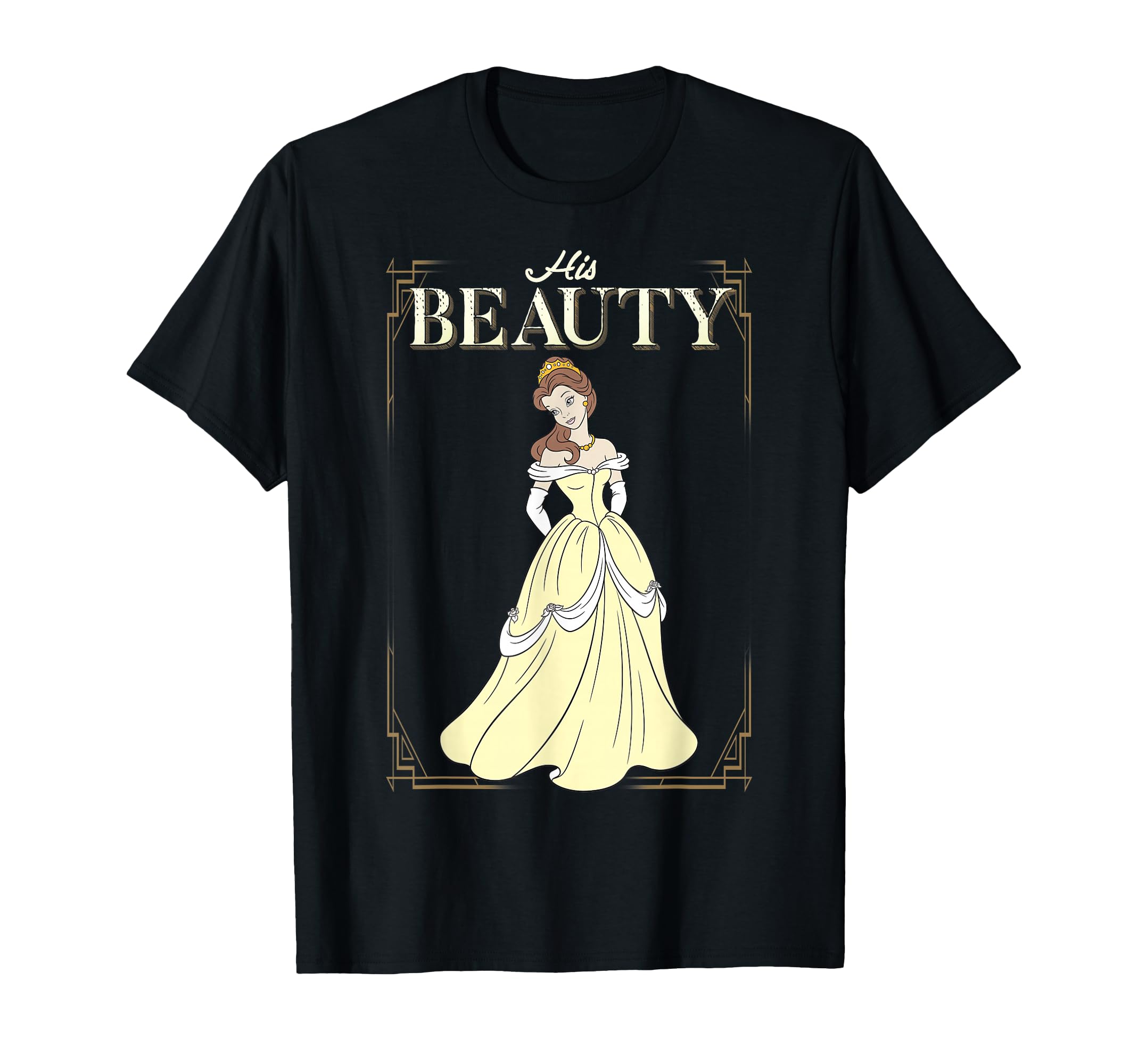 Beauty and The Beast Belle His Beauty Vintage Frame T-Shirt