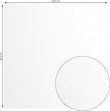Florence Cardstock Textured - Coloured Card Making Supplies 12 x 12 inch - White - 20 Sheets - Coloured Paper for Scrapbooking, Card Making and Other Paper Crafts - 216 GSM