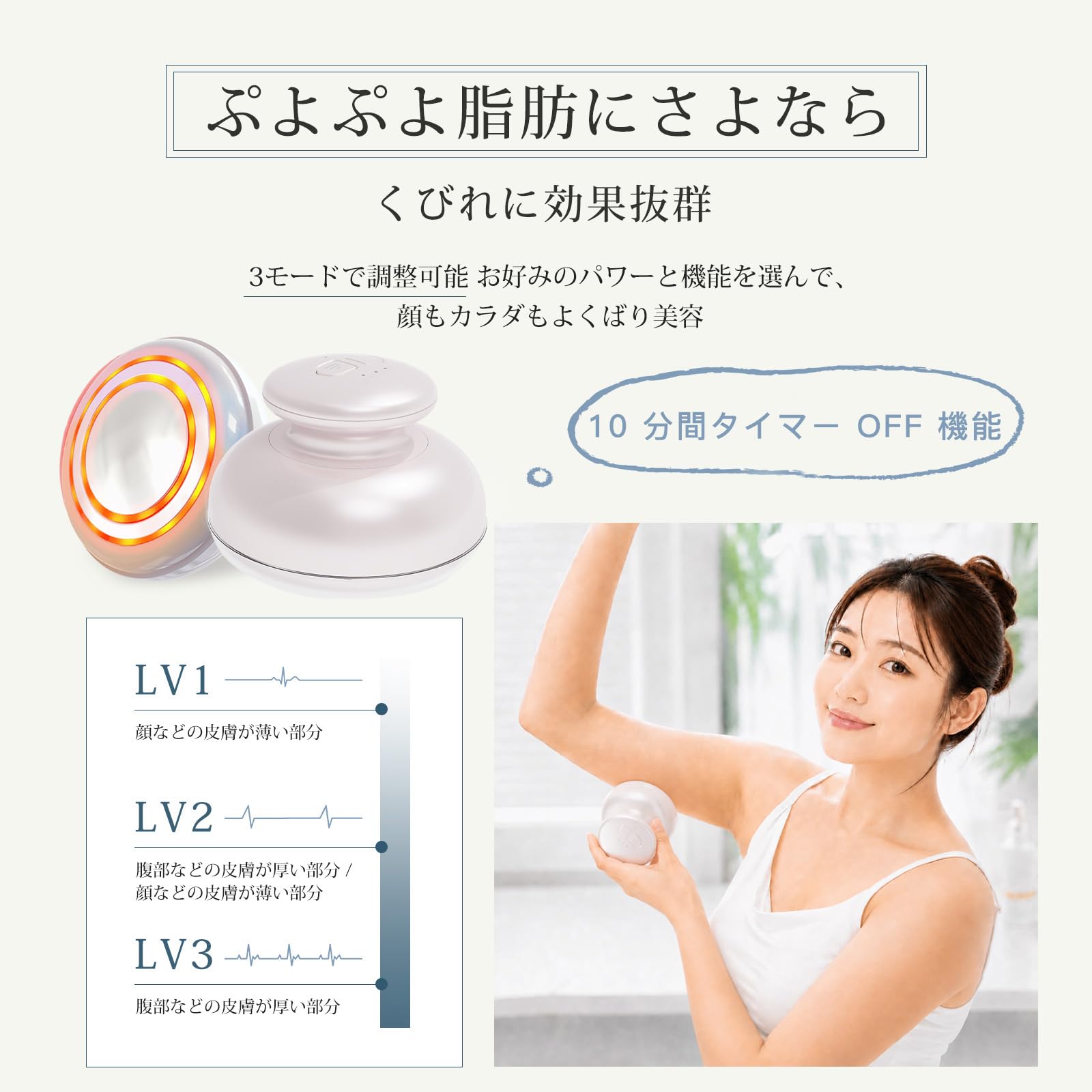 Amazon.co.jp: FIIL ボディ美容器 ラジオ波 EMS 腹筋器具 1台多役 LED