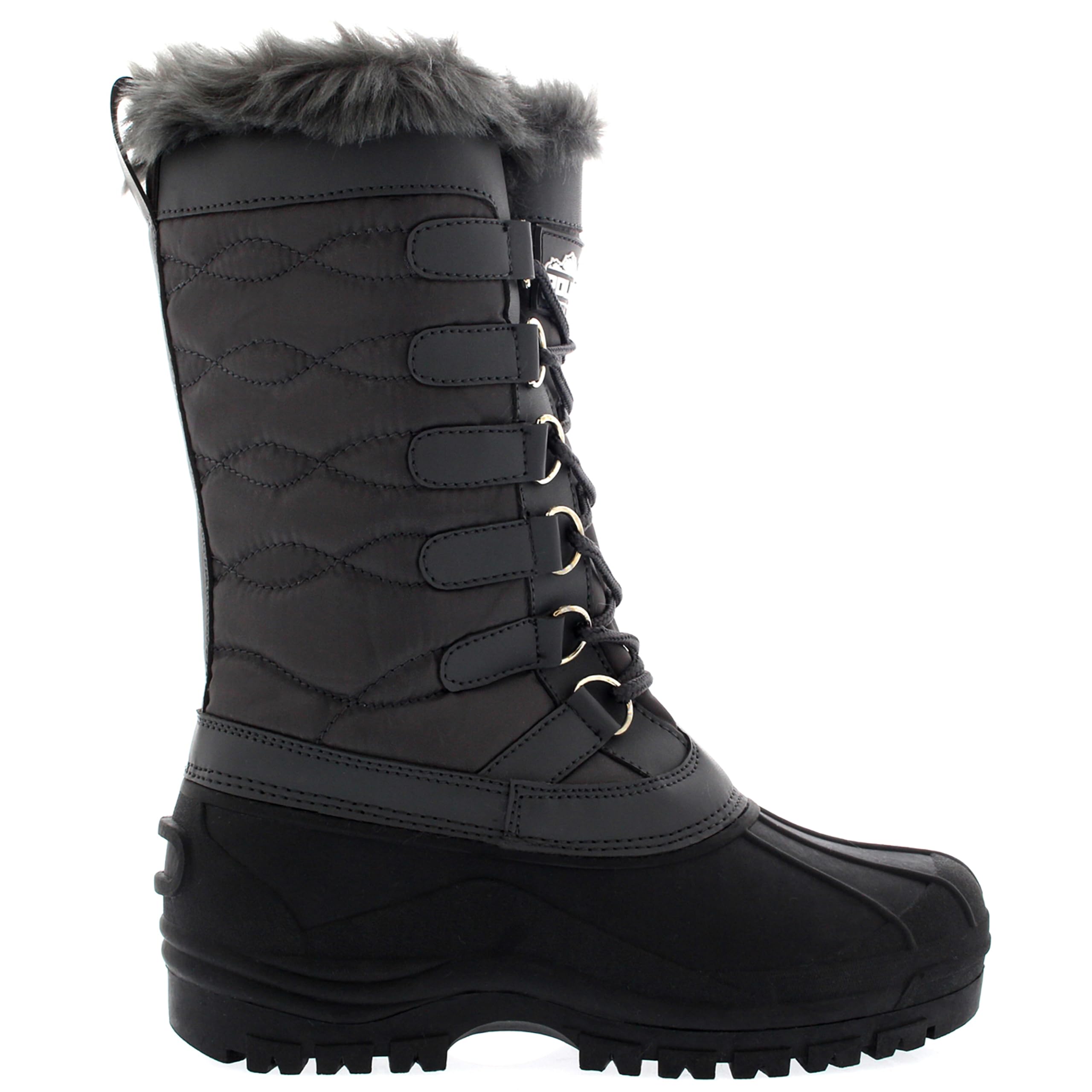 Mujer Nylon Al Aire Libre Nieve Pato Invierno Manguito De Piel Botas