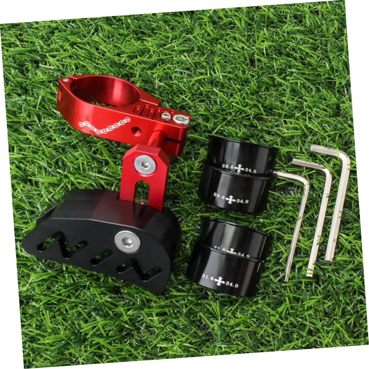 1Set Folding Chain Tensioner with Positive Negative Teeth Stabilizer for Mountain Bike Lightweight Chain Guide Prevents Chain Drop Durable Sturdy Design