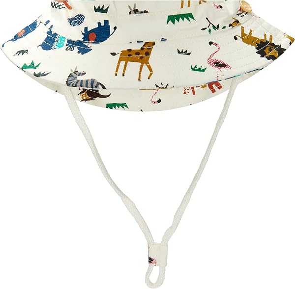 DRESHOW Unisex Bambino Secchio Regolabile Protezione Del Sole Cappello per Neonata Ragazza Ragazzo Neonato Bambini Bambino Pieghevole Cappelli da Sole da Spiaggia UPF 50+ - 4