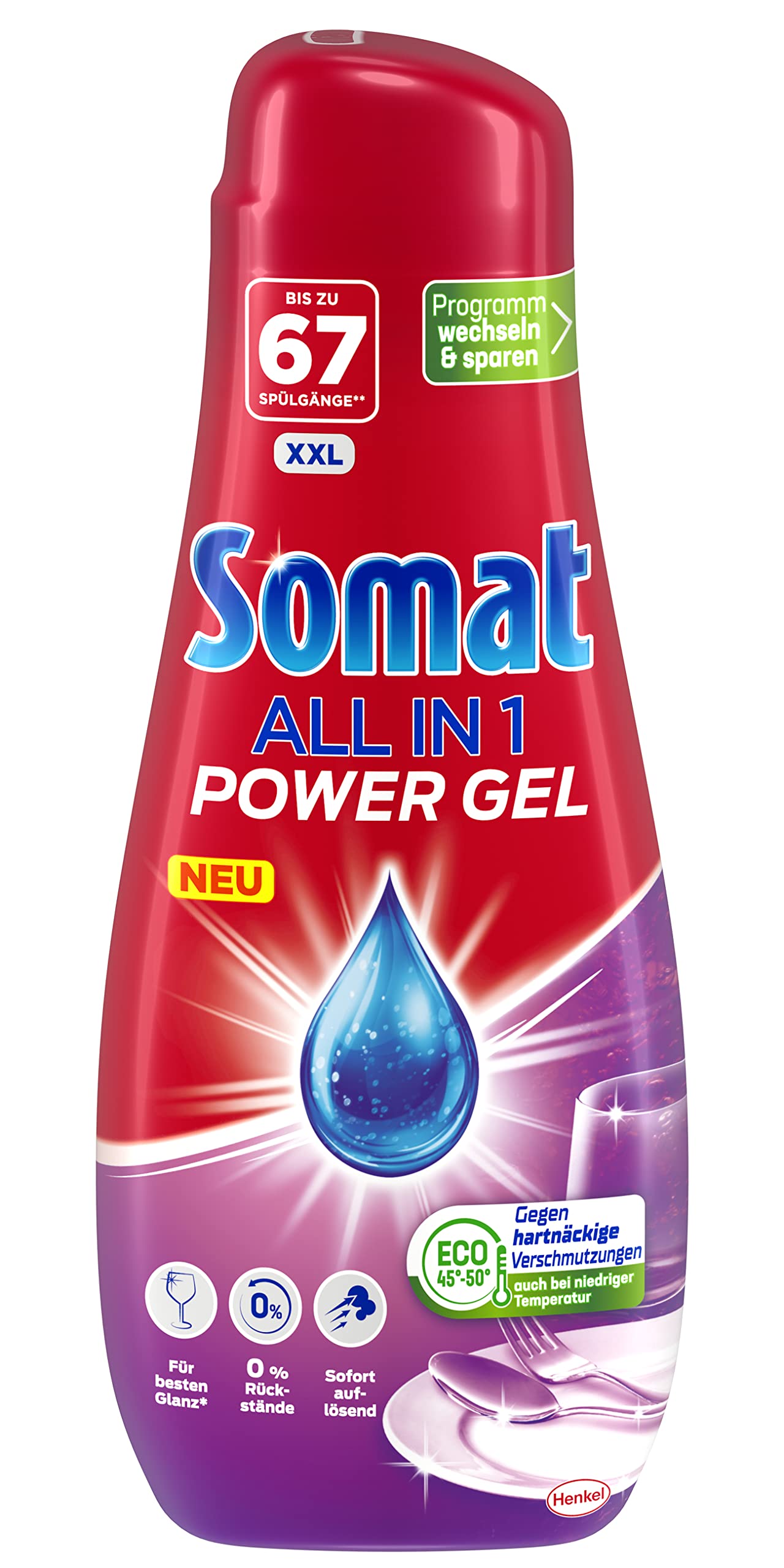 Somat All-in-1 Power Gel Geschirrreiniger (67 Spülgänge), selbst dosieren – Ansicht 2
