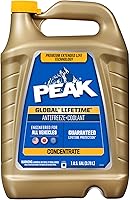 PEAK Global Lifetime Concentrate Antifreeze & Coolant 1 Gallon - Universal for All Cars Trucks Lifetime Protection