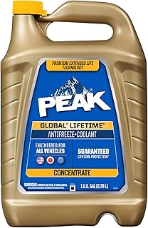 PEAK Global Lifetime Concentrate Antifreeze and Coolant for All Vehicles, 1 Gal.