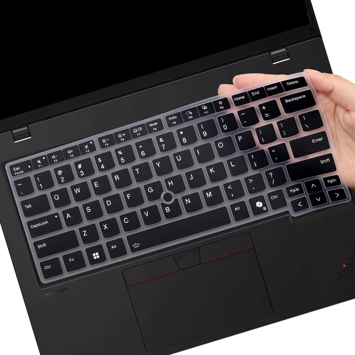 RAYA Silicone Keyboard Cover for Lenovo Thinkpad E14 (Gen7) Thinkpad L14 (Gen6) Thinkpad T14 (Gen5/Gen6) Thinkpad P14s (Gen5/Gen6) Laptops [Will NOT FIT for Other Gen Model of Thinkpad] (Black)-image-11